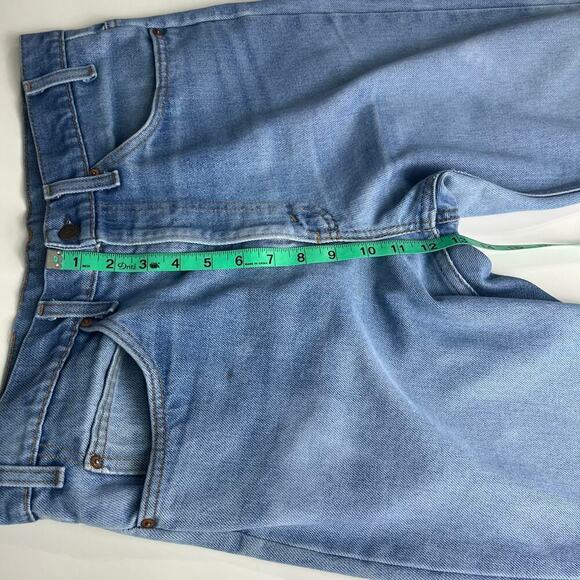 Vintage Levi’s Jeans 34x31 USA 516 Orange Tab Boot Cut Blue Distressed 80s - Picture 6 of 16